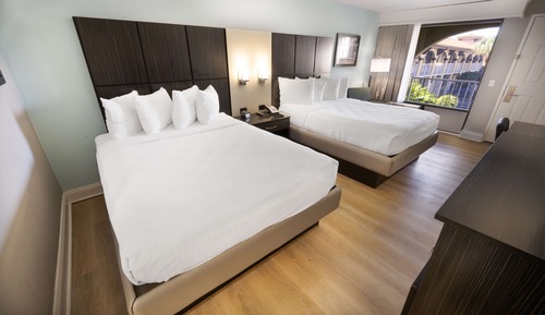 Standard Room, 2 Queen Beds, Non Smoking, Refrigerator & Microwave