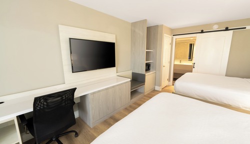 Standard Room, 2 Queen Beds, Non Smoking, Refrigerator & Microwave