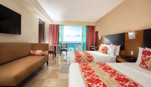 Club Room, 2 Double Beds, Balcony, Ocean View
