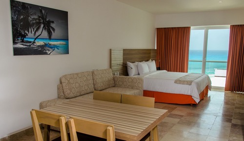 Family Studio, 1 King Bed with Sofa bed, Ocean View