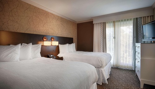 Studio Suite, Multiple Beds, Accessible, Pool View (Mobility & Hearing, Roll-in Shower)
