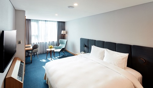 Double Room, City View (Bigger than most in Seoul)