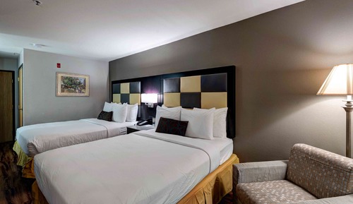 Standard Room, 2 Queen Beds, Non Smoking, Refrigerator & Microwave