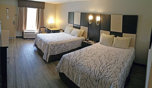 Standard Room, 2 Queen Beds, Non Smoking, Refrigerator & Microwave