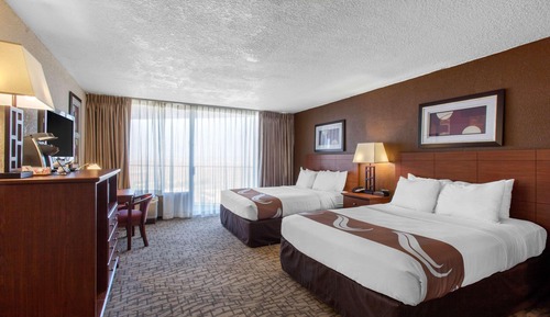 Standard Room, 2 Queen Beds, Balcony, Pool View (Non Smoking)