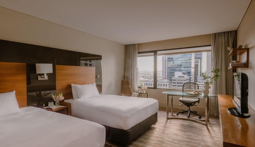 Classic Room, 2 Double Beds (High Floor)