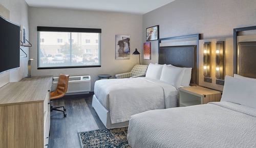Room, 2 Double Beds, Ground Floor (Mobility/Hearing Access, Roll-In Shwr)