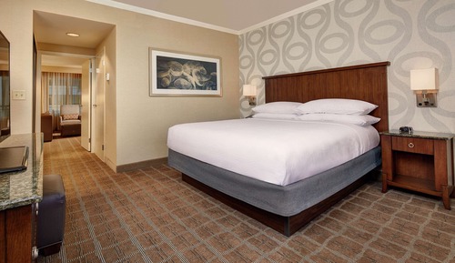 Suite, 1 King Bed with Sofa bed, Bathtub (Mobility & Hearing)