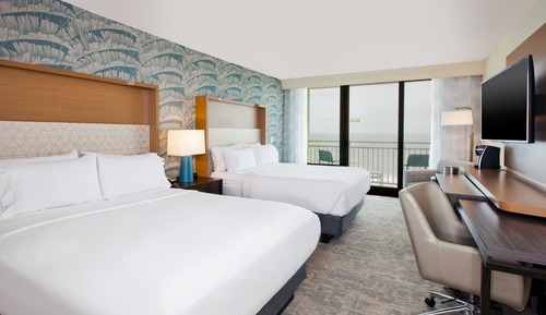 Room, 2 Double Beds, Accessible (Communications, Roll-In Shower)