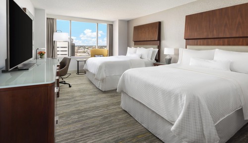 Room, 2 Double Beds, Non Smoking (Mobility/Hearing Access, Roll-in Shwr)
