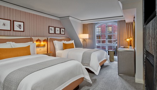 Deluxe Room, 2 Double Beds, Fireplace