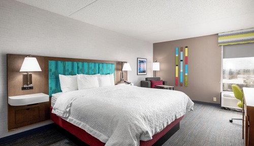 Room, 1 King Bed, Refrigerator & Microwave