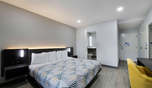 Standard Room, 1 King Bed, Non Smoking, Refrigerator & Microwave