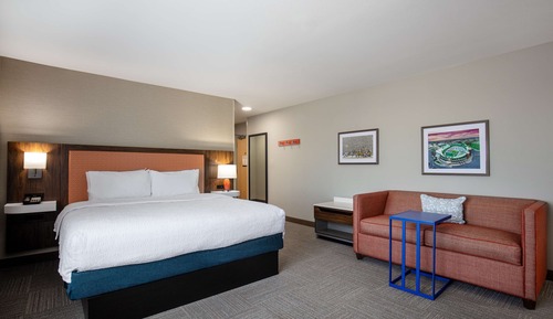 Room, 1 King Bed, Refrigerator & Microwave, View