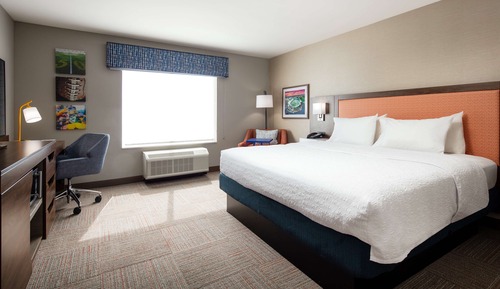 Room, 1 King Bed, Refrigerator & Microwave, Partial View