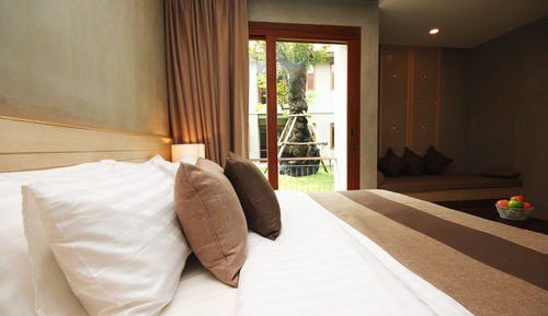 Deluxe Double or Twin Room, Balcony, Garden View