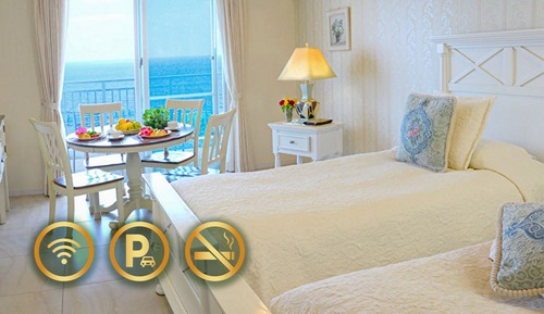 Twin Room, Non Smoking, Ocean View (Corner, For 1-2 people, 33sqm)