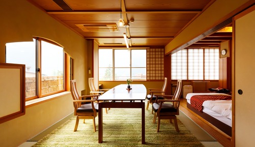 Japanese Western Style Twin Room, Open Air Bath