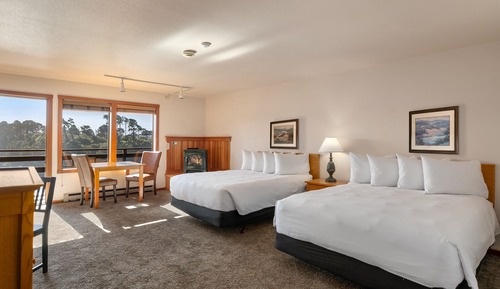 Deluxe Studio 2 Queen Beds, with Balcony and Harbor View