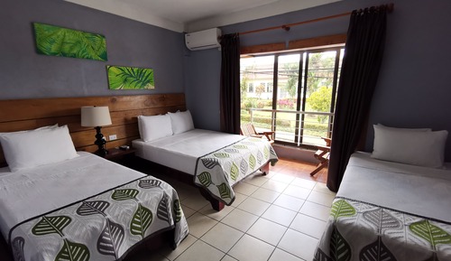 Family Quadruple Room, Private Bathroom, Pool View