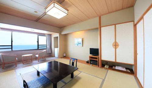 Japanese Style Family Room with Ocean View