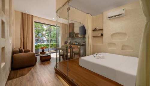 One-Bedroom Apartment with Balcony and City View