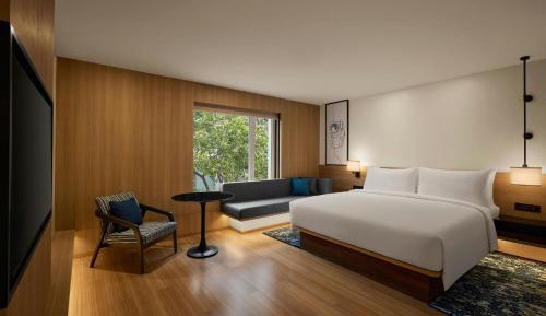 King Room with Sofa Bed and City View - Premium