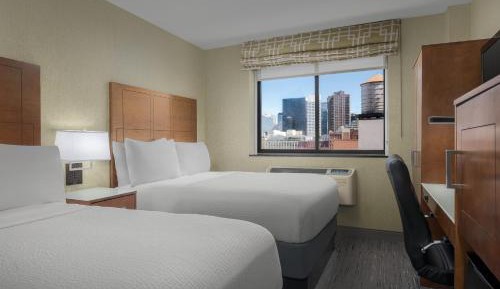 Standard Double Room with Two Double Beds and City View