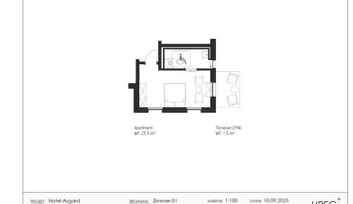 Deluxe Double Room with Terrace