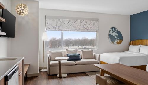 Queen Studio with Two Queen Beds and Sofa Bed