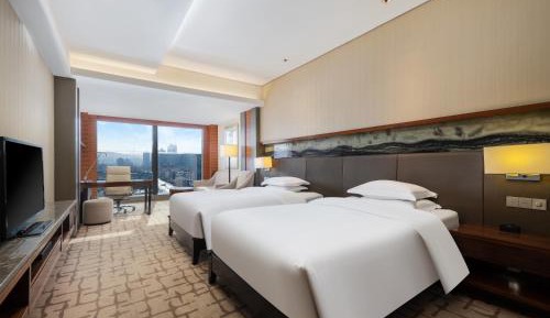 Premium Double Room with Two Double Beds and City View