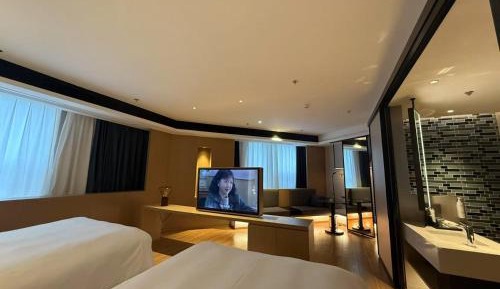 Premium Double Room with Two Double Beds and City View