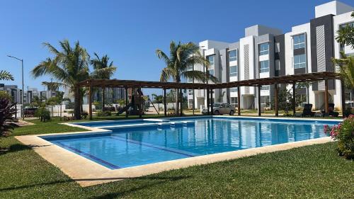 Two-Bedroom Apartment with Pool View
