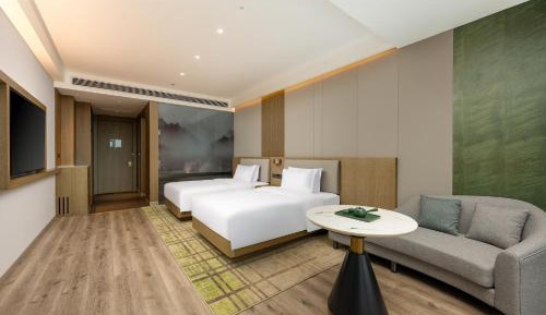 Premium Double Room with Two Double Beds and Mountain View