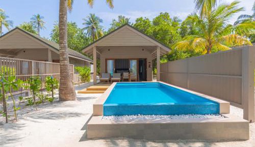 Beach Pool Villa | Free transfer for 2 Adults with min 4-nights stay | One complimentary floating breakfast | Complimentary daily boat trip to Meeru house reef | Complimentary use of Bicycle for 2 guests