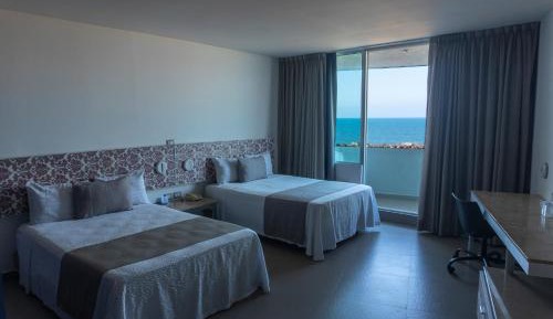 Double Room with Two Double Beds with Balcony