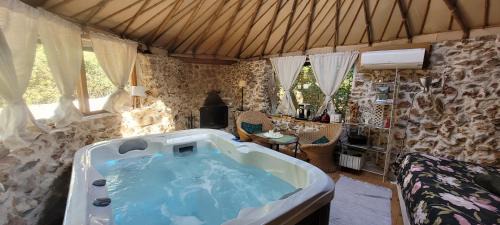 Lodge with Interior Hot Tub