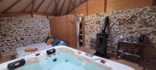 Lodge with Interior Hot Tub