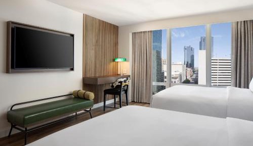 Queen Room with Two Queen Beds and City View