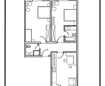 Two-Bedroom Apartment with Balcony