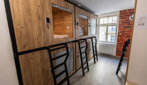 Double Bed in Dormitory Room
