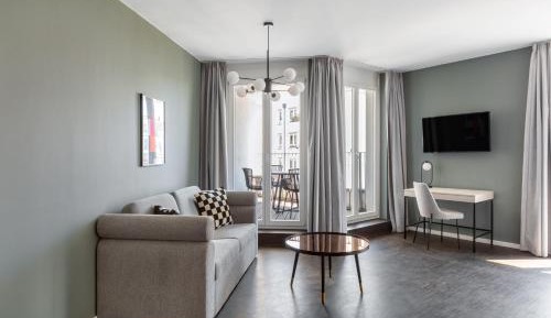 Extra Large Studio with Kitchenette, Balcony and Sofa Bed