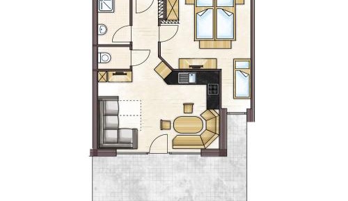 Standard Apartment with Terrace or Balcony