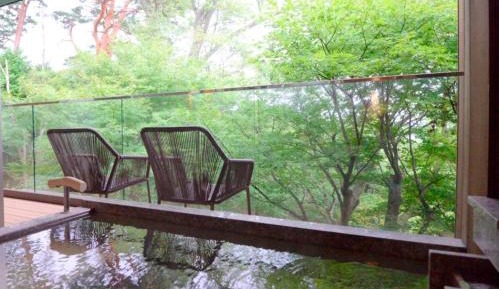 Japanese-Style Room and Twin Room with Open-Air Bath and Garden Deck-(KOU/MAN)