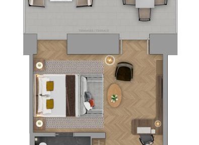 Heritage Lake View Prestige Room with Terrace