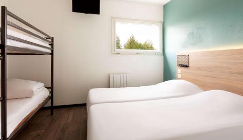 Room with Four Single Beds and Bathroom