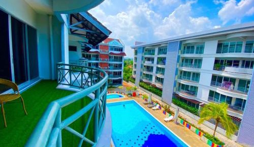 Two-Bedroom Apartment with Pool View