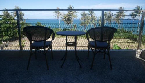 Sea View Room with Balcony with Two Double Beds 