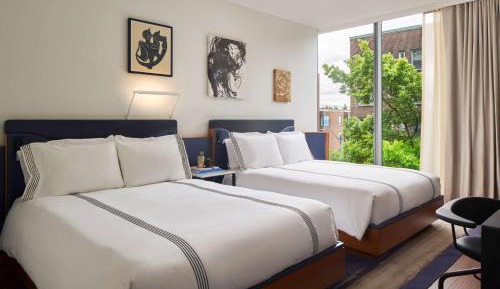 Queen Room with Two Queen Beds and City View