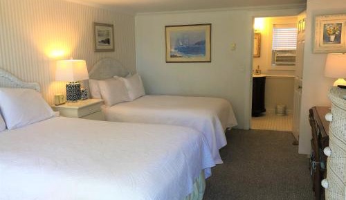 Room with Queen and Double Bed with Balcony and Harbor View